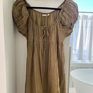 Doen minidress - size s - olive green - never worn brand new condition